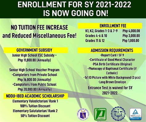 notre dame of dadiangas university tuition fee per semester